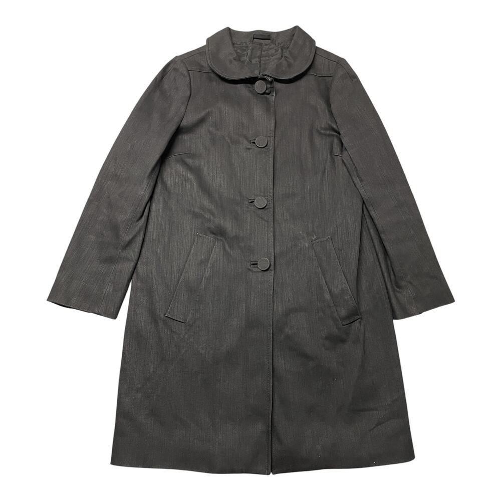Vintage y2K Prada Designer Coat with Peter Pan Collar